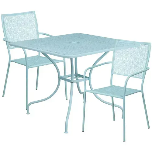 Flash Furniture CO-35SQ-02CHR2-SKY-GG