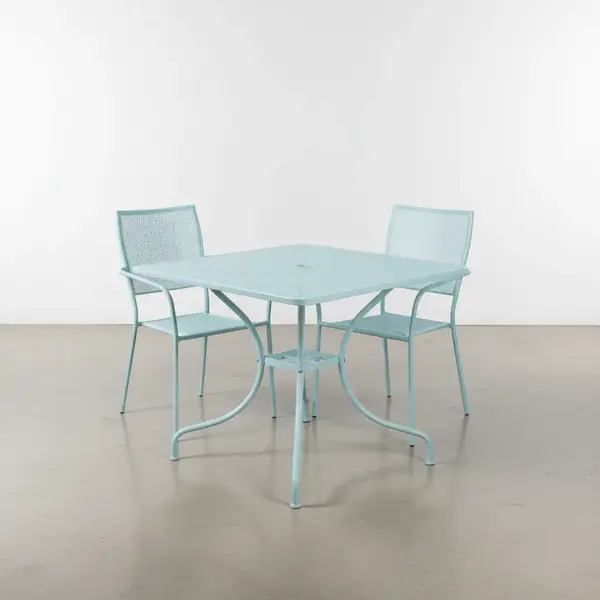 Flash Furniture CO-35SQ-02CHR2-SKY-GG