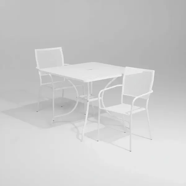 Flash Furniture CO-35SQ-02CHR2-WH-GG