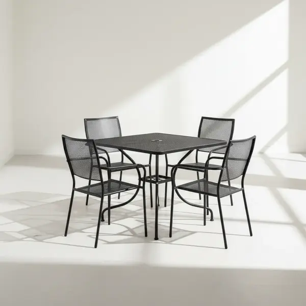 Flash Furniture CO-35SQ-02CHR4-BK-GG