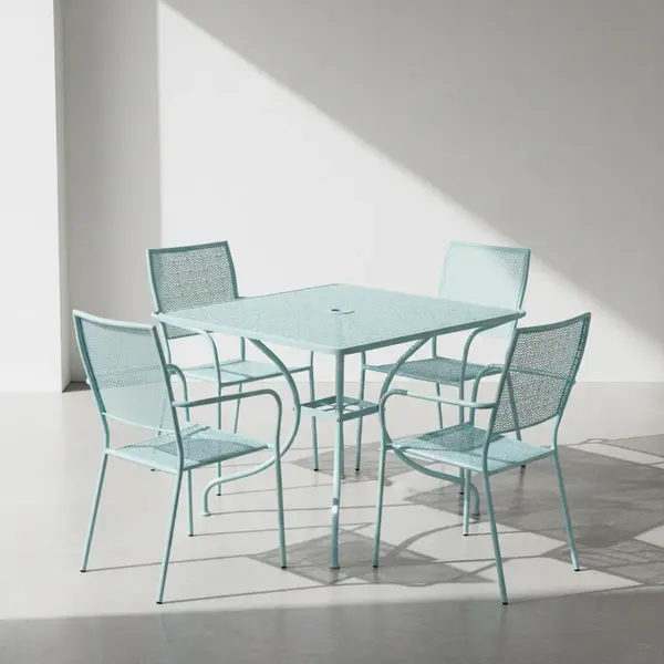 Flash Furniture CO-35SQ-02CHR4-SKY-GG