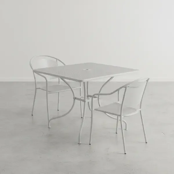 Flash Furniture CO-35SQ-03CHR2-SIL-GG