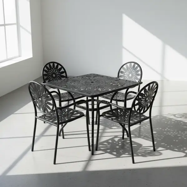 Flash Furniture CO-35SQ-03CHR4-BK-GG