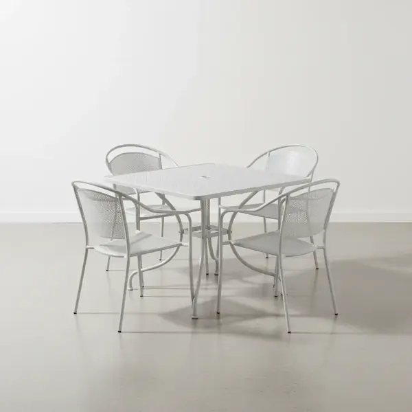 Flash Furniture CO-35SQ-03CHR4-SIL-GG