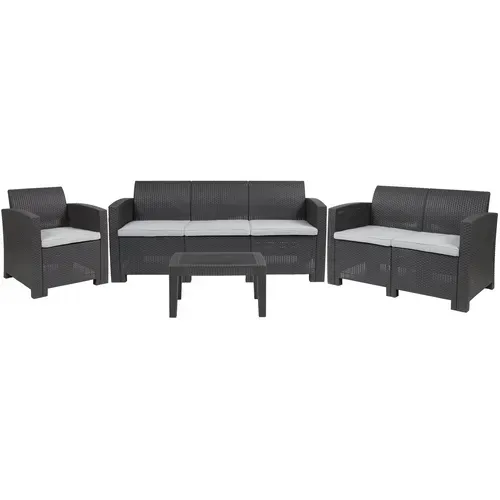 Flash Furniture DAD-SF-123T-DKGY-GG