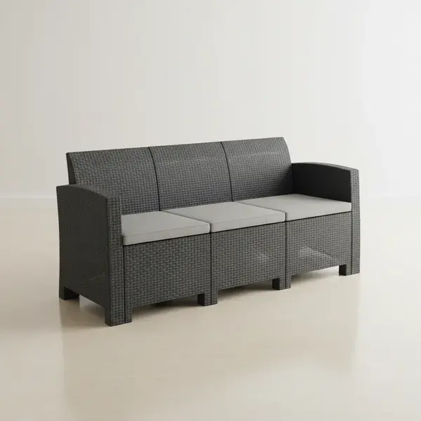 Flash Furniture DAD-SF2-3-DKGY-GG