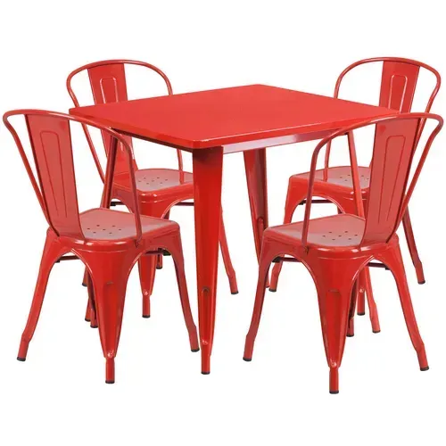 Flash Furniture ET-CT002-4-30-RED-GG