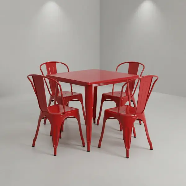 Flash Furniture ET-CT002-4-30-RED-GG