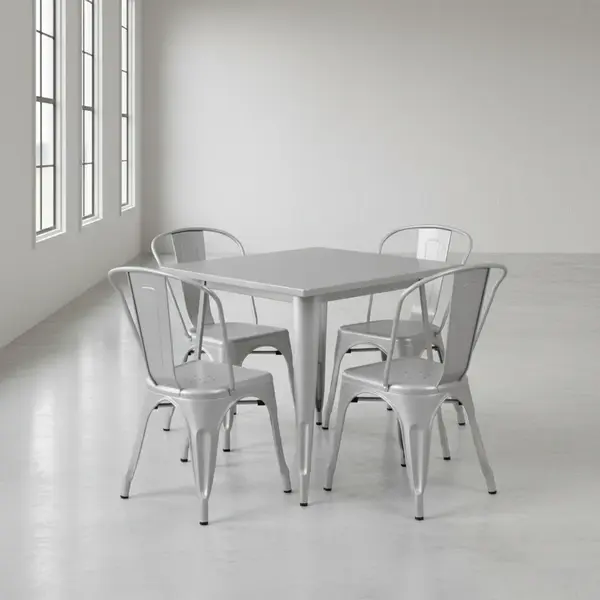 Flash Furniture ET-CT002-4-30-SIL-GG