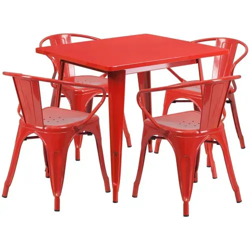 Flash Furniture ET-CT002-4-70-RED-GG