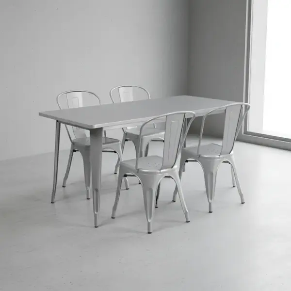 Flash Furniture ET-CT005-4-30-SIL-GG