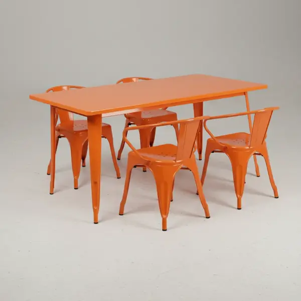 Flash Furniture ET-CT005-4-70-OR-GG