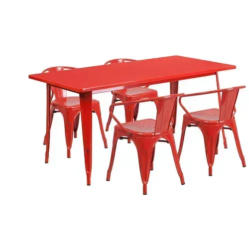 Flash Furniture ET-CT005-4-70-RED-GG