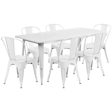 Flash Furniture ET-CT005-6-30-WH-GG