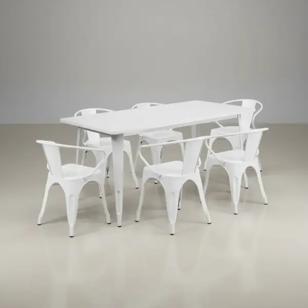 Flash Furniture ET-CT005-6-70-WH-GG