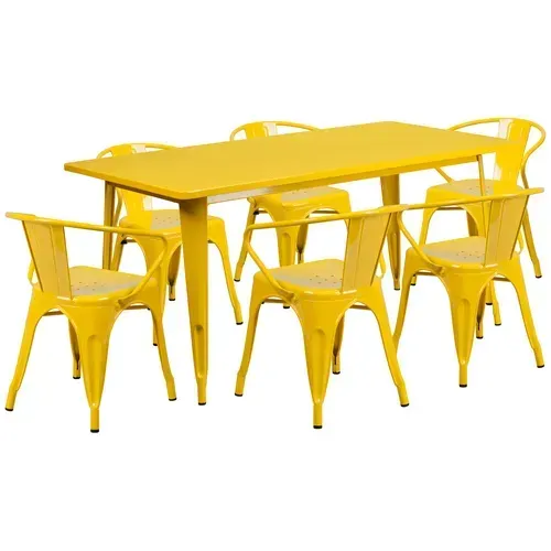 Flash Furniture ET-CT005-6-70-YL-GG