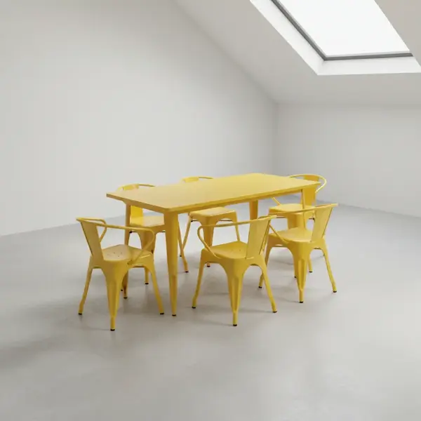 Flash Furniture ET-CT005-6-70-YL-GG