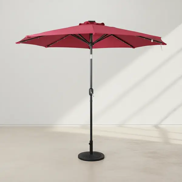 Flash Furniture Montego Patio Umbrella with Solar LED Lights