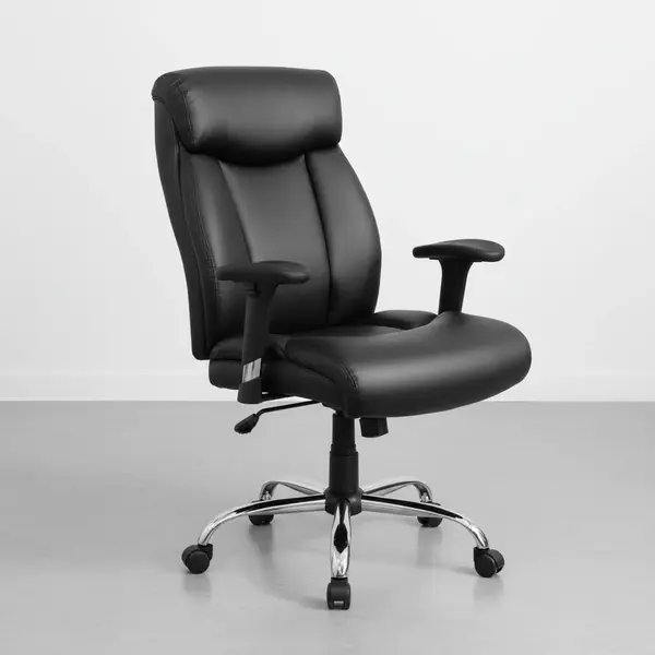 Flash Furniture GO-1235-BK-LEA-A-GG