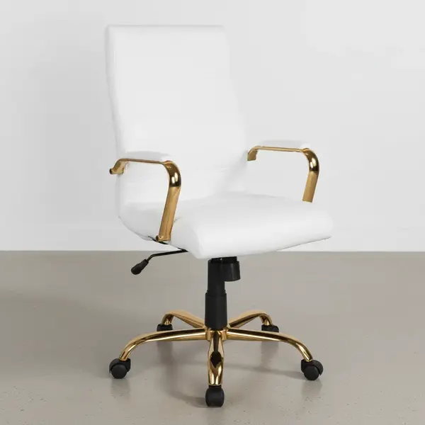 Flash Furniture GO-2286H-WH-GLD-GG