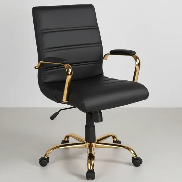 Flash Furniture GO-2286M-BK-GLD-GG