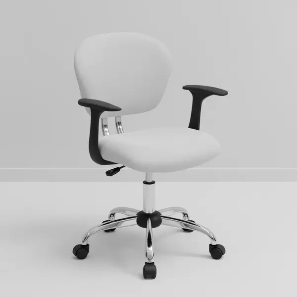 Flash Furniture H-2376-F-WHT-ARMS-GG