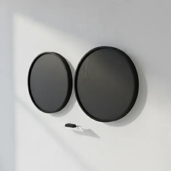 Flash Furniture HGWA-CHKCIRCLE18-BLK-GG