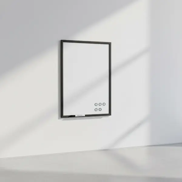 Flash Furniture HGWA-WHITE-24X36-BLK-GG