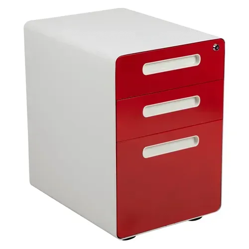 Flash Furniture HZ-AP535-02-RED-WH-GG