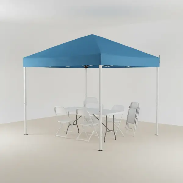 Flash Furniture JJ-GZ10183Z-4LEL3-BLWH-GG