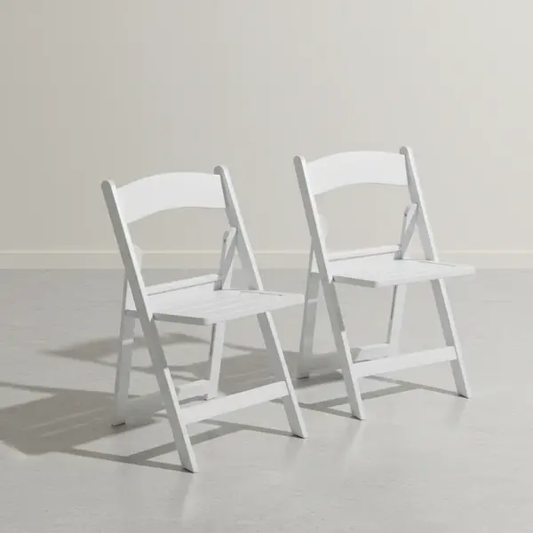 Flash Furniture 2-LE-L-1-WH-SLAT-GG