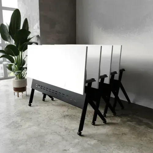 Flash Furniture MT-M6024-Y-LEG-WHTBLK-GG