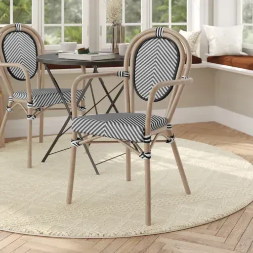 Flash Furniture SDA-AD642002A-TXT-BLKWH-LTNAT-GG