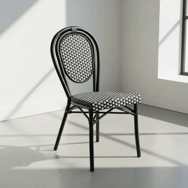 Flash Furniture SDA-AD642002S-BKWH-BK-GG