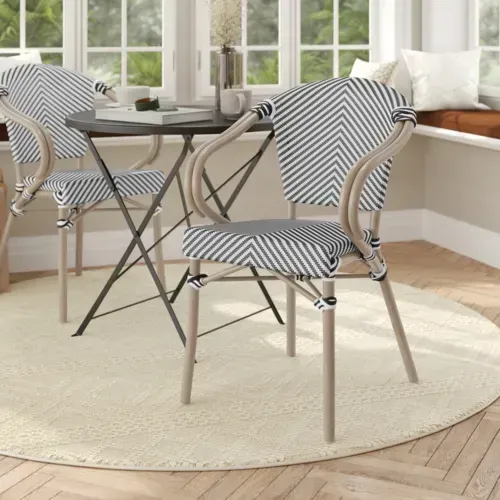 Flash Furniture SDA-ADS642108-BLKWH-LTNAT-GG