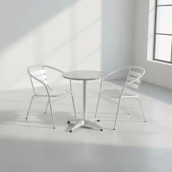 Flash Furniture TLH-ALUM-24RD-017BCHR2-GG