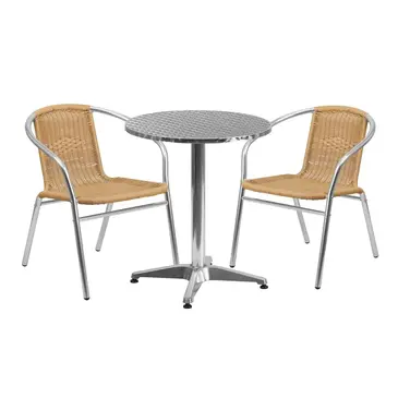 Flash Furniture TLH-ALUM-24RD-020BGECHR2-GG