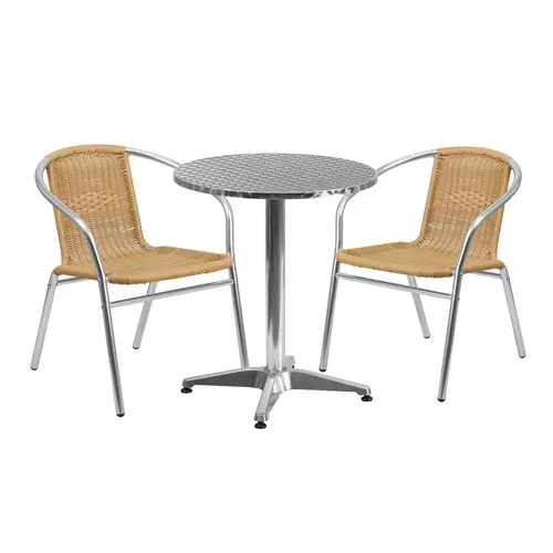 Flash Furniture TLH-ALUM-24RD-020BGECHR2-GG