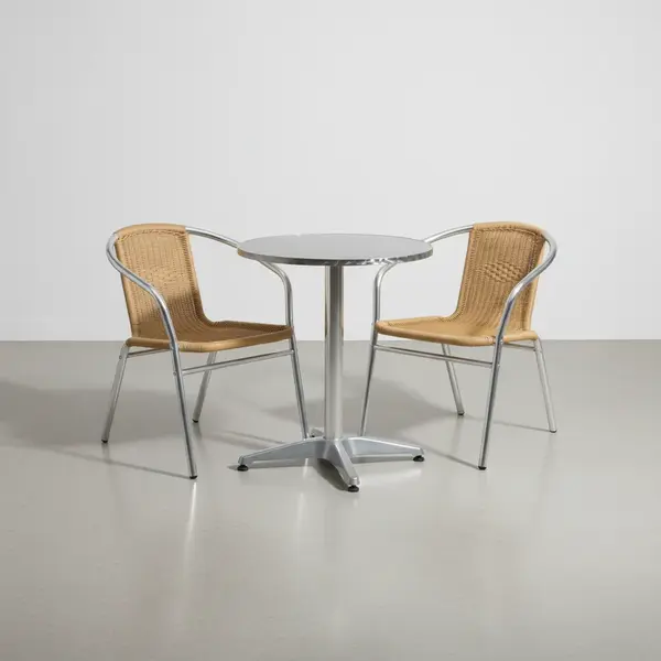 Flash Furniture TLH-ALUM-24RD-020BGECHR2-GG