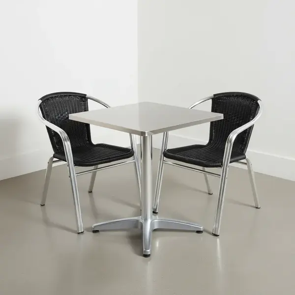 Flash Furniture TLH-ALUM-24SQ-020BKCHR2-GG