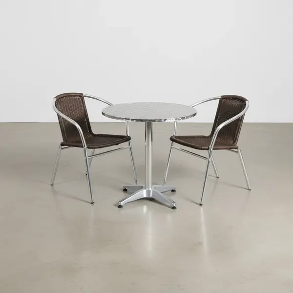 Flash Furniture TLH-ALUM-28RD-020CHR2-GG