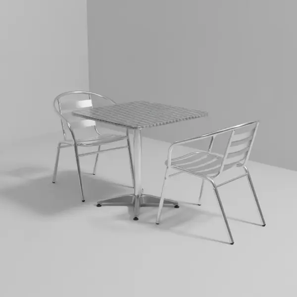 Flash Furniture TLH-ALUM-28SQ-017BCHR2-GG