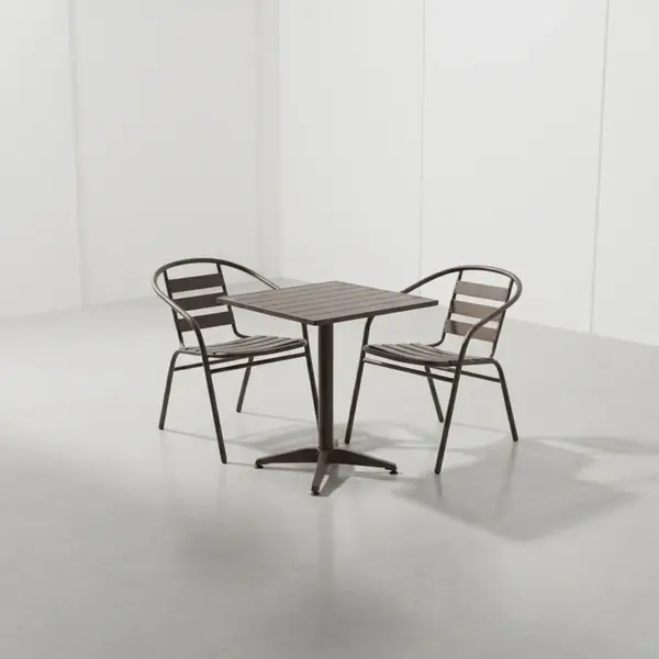 Flash Furniture TLH-ALUM-28SQ-017BZ2-GG