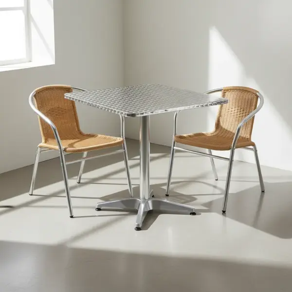 Flash Furniture TLH-ALUM-28SQ-020BGECHR2-GG