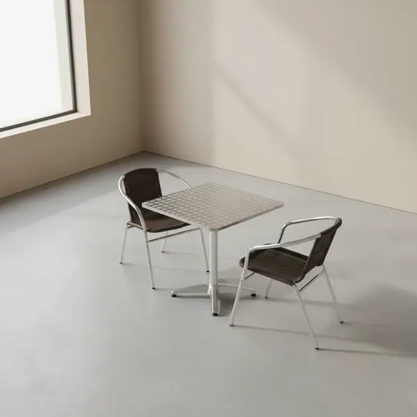 Flash Furniture TLH-ALUM-28SQ-020CHR2-GG