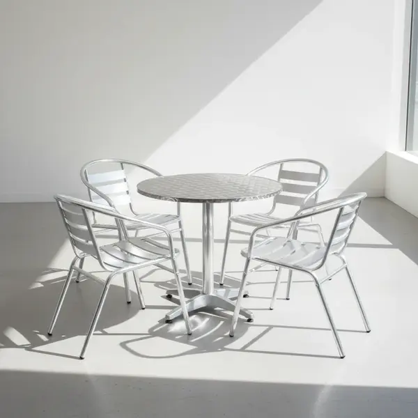 Flash Furniture TLH-ALUM-32RD-017BCHR4-GG