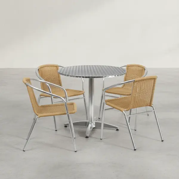 Flash Furniture TLH-ALUM-32RD-020BGECHR4-GG