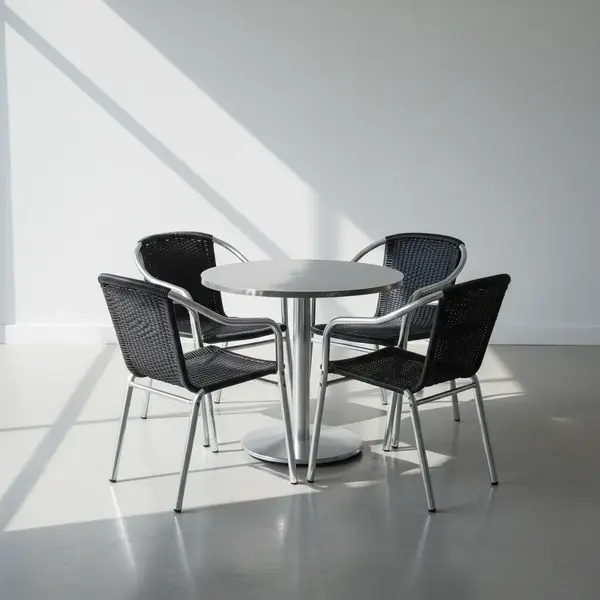 Flash Furniture TLH-ALUM-32RD-020BKCHR4-GG