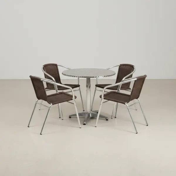 Flash Furniture TLH-ALUM-32RD-020CHR4-GG