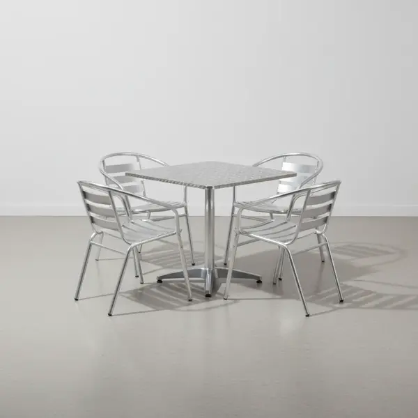 Flash Furniture TLH-ALUM-32SQ-017BCHR4-GG